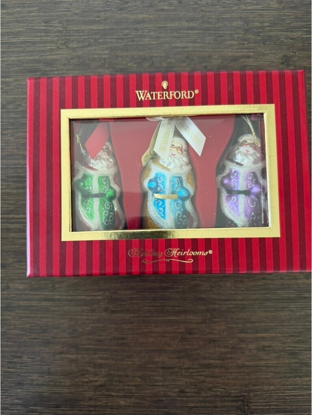 Waterford Holiday Heirloom Santa Ornaments
